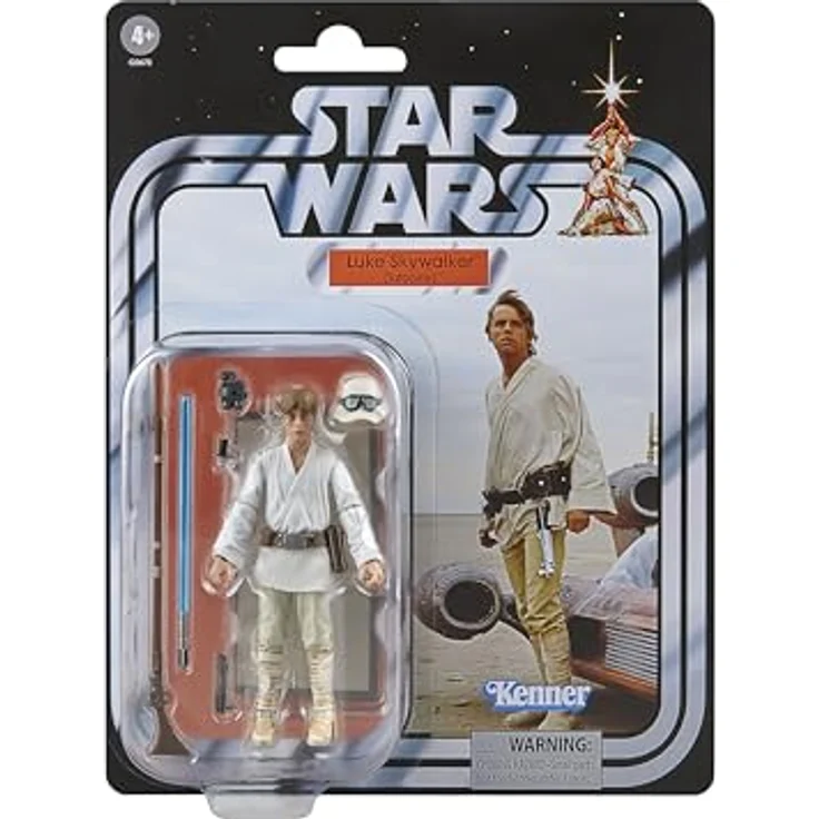 Star Wars The Vintage Collection Landspeeder & Luke Skywalker, Action-Figur 9,5 cm mit 7 Deluxe Accessoires und Premium Fahrzeug-Design, inspiriert von Episode IV: Eine neue Hoffnung – Bild 2
