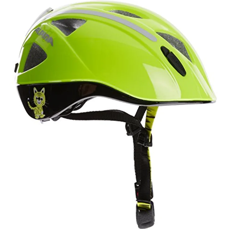 Alpina Kids Ximo Flash Be Visible Reflection, Größe 45 - 49 cm - Fahrradhelm, Farbe Gelb – Bild 12