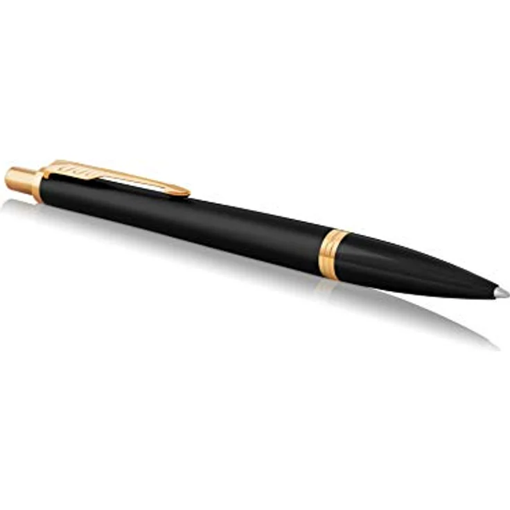 Parker Urban Duo-Geschenkset mit Kugelschreiber und Füllfederhalter, Muted Black mit Goldzierteilen, Nachfüllmine und -patrone mit blauer Tinte, Geschenkbox – Bild 2