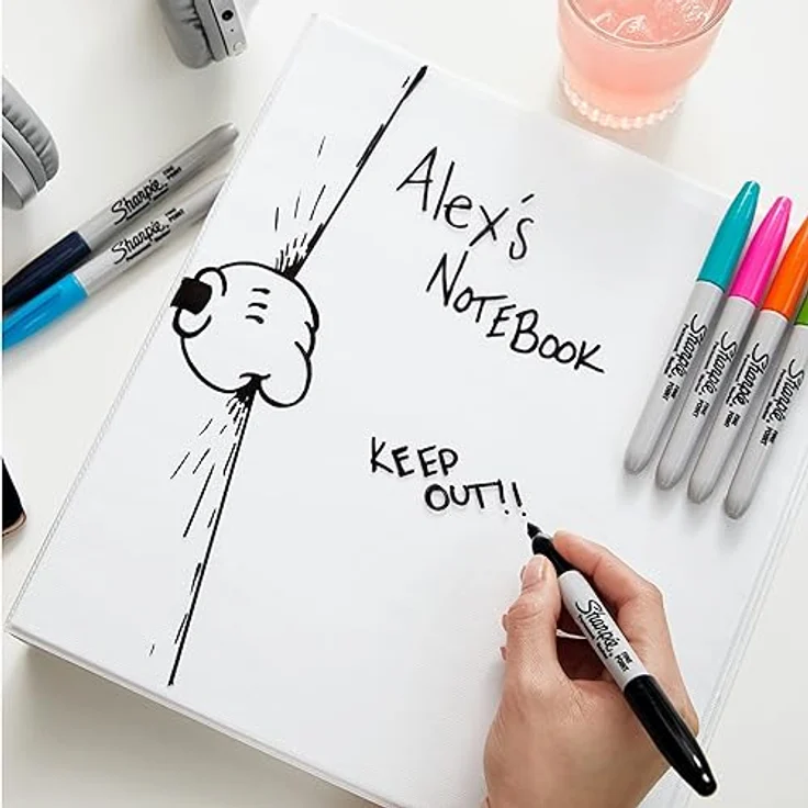 Sharpie Permanentmarker | feine Spitze | lustige Farben | 4 Stück – Bild 8