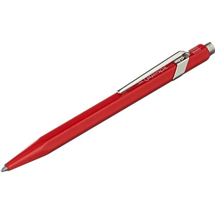 Caran d'Ache 849 Classic, Druckkugelschreiber in Rot, nachfüllbar und edel lackiert – Bild 2