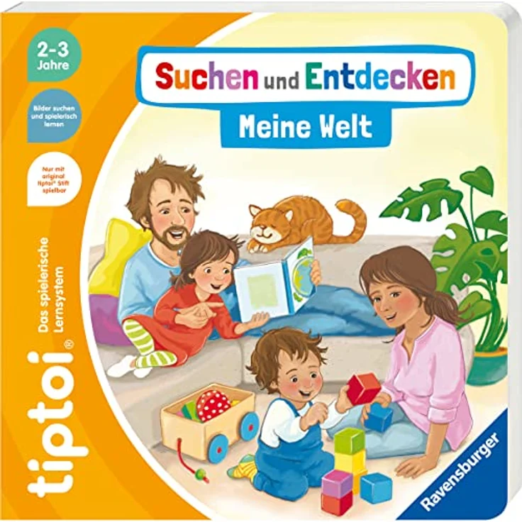 Ravensburger tiptoi® Buch - Suchen und Entdecken - Meine Welt, interaktive Entdeckungsreise mit Junis und seiner Familie für Kinder – Bild 1