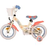 Volare Kinderfahrrad Disney Stitch 12 Zoll, 1 Gang, ohne Schaltung, mit Hand- und Rücktrittbremse, cremefarbene Tropical Stitch Farbe, höhenverstellbarer Sattel und Lenker