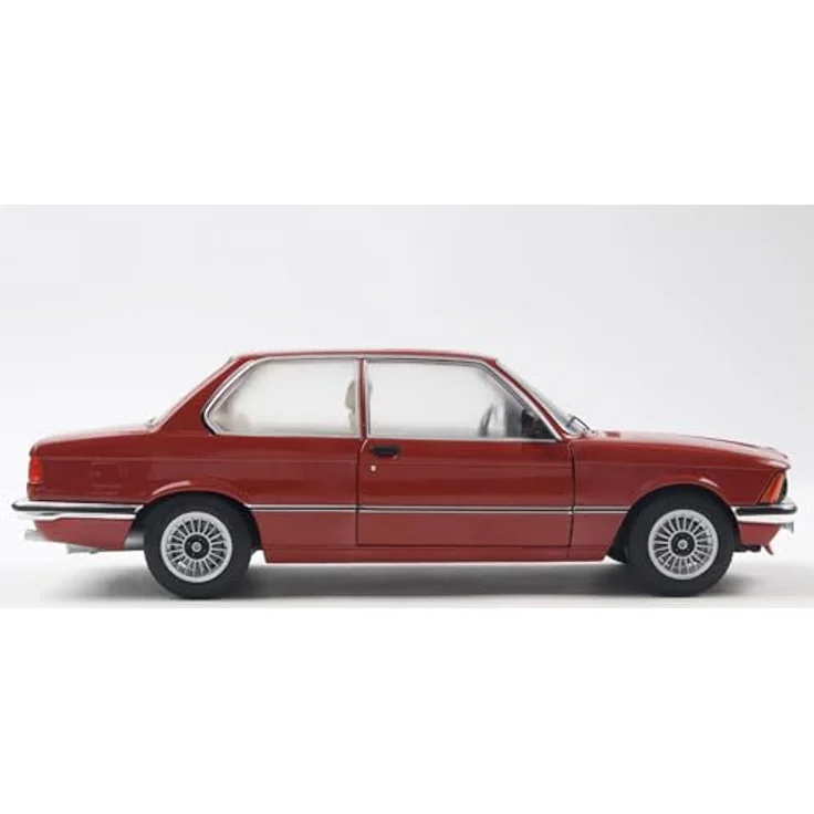 Solido 1:18 BMW E21 323I, Die-Cast Modellfahrzeug in kastanienrot met. mit Kunststoffsockel und Fensterkarton – Bild 3