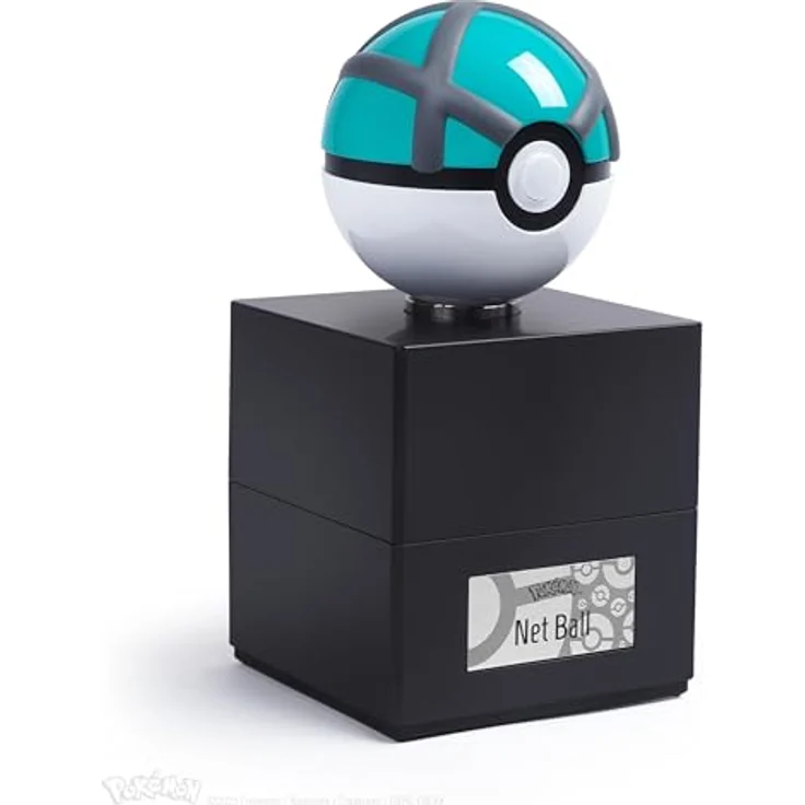 The Wand Company Pokémon Netzball, elektronische Replik aus Druckguss mit Lichtfunktion, blau, One Size – Bild 3