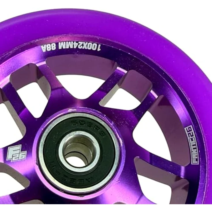 Fantic26 Stuntscooter Fantic26 Base, 100mm Rolle mit ABEC-11 Kugellagern, Aluminium 6061-T6, 208g – Bild 2