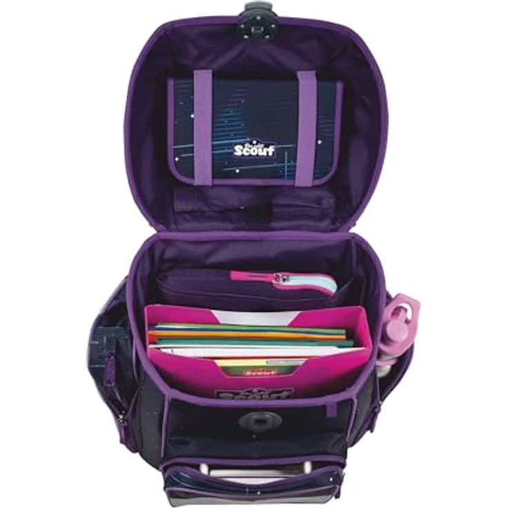 Der echte Scout sicherer Schulranzen, Neo Exklusiv Safety Light Spooky Starlight, 5er-Set, 21,5 l Volumen, 1.250 g Gewicht – Bild 4
