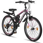 Licorne Bike Guide Premium Mountainbike in 20 24 26 Zoll Fahrrad für Mädchen Jungen Herren und Damen - 21 Gang Schaltung (bei 20 Zoll 18 Gänge)