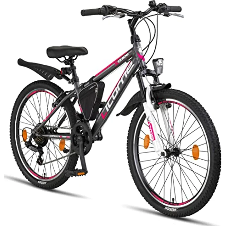Licorne Bike Guide Premium Mountainbike in 20 24 26 Zoll Fahrrad für Mädchen Jungen Herren und Damen - 21 Gang Schaltung (bei 20 Zoll 18 Gänge) – Bild 1