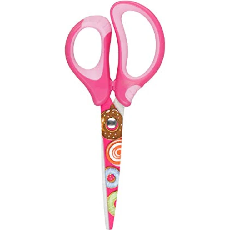 Idena 14027 - Softschere mit Donut-Motiv, rosa, 1 Stück – Bild 2