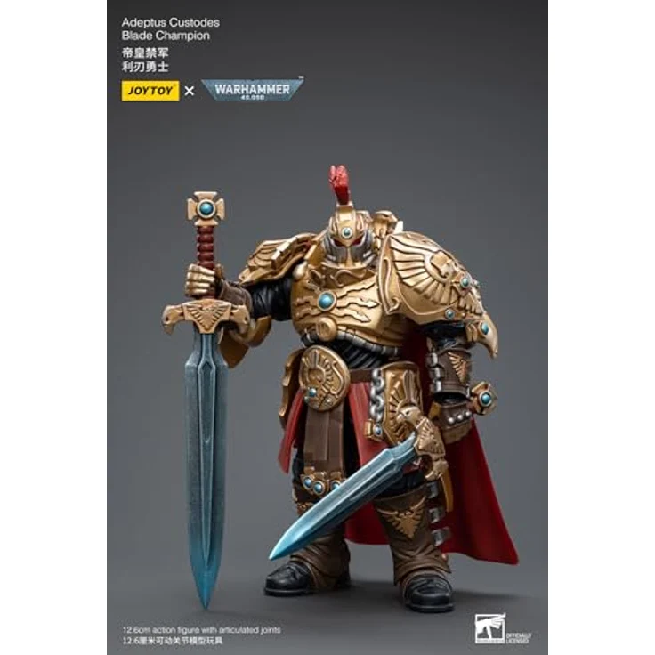 Joy Toy Warhammer 40k Actionfigur 1/18 Adeptus Custodes Blade Champion, beweglich, 12 cm mit Zubehör – Bild 9