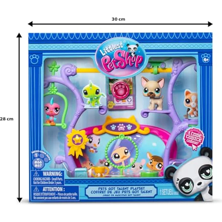 Littlest Pet Shop Pets Got Talent Set mit 2 Tierfiguren, Bühne, Dekor und Zubehör für Kinder ab 4 Jahren, BF00558 – Bild 3