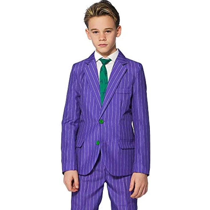Suitmeister Jungenkostüm - The Joker DC Character - Halloween Party Anzug - Lila, Tailliert & Slim Fit – Bild 4