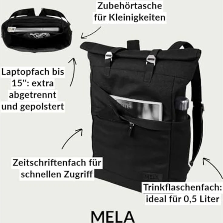 Mela Ansvar I grau - Größe 14 Liter – Bild 4
