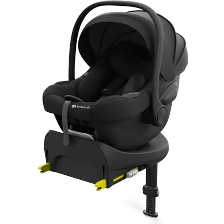 Kinderkraft i-Lite Babyschale mit Endura Safe FX Basis, ultraleicht, 90° Drehfunktion, geeignet von Geburt bis 87 cm, i-Size Norm – Bild 1
