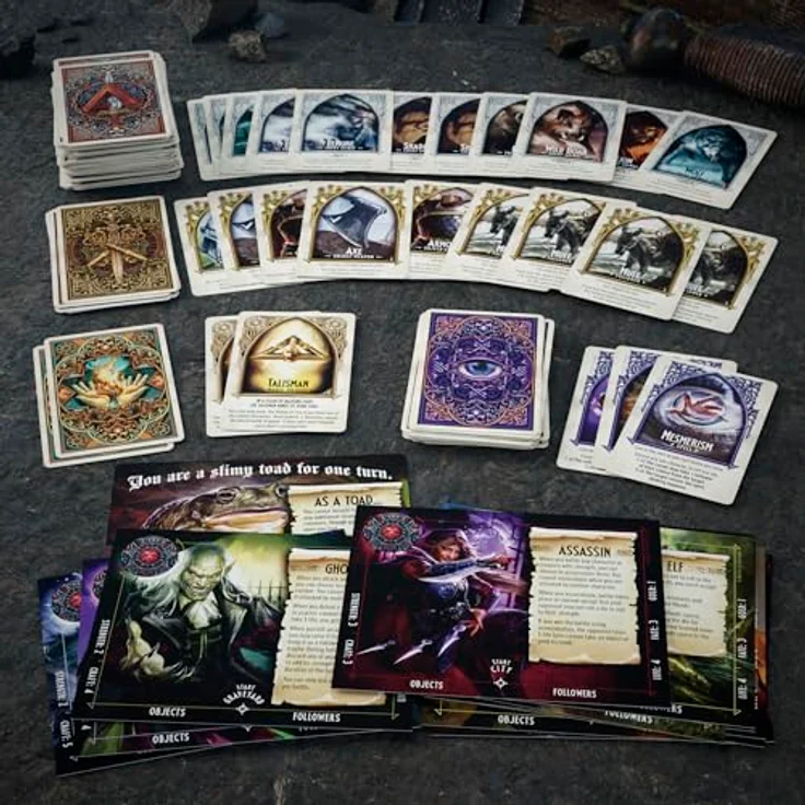 Hasbro Gaming Talisman: The Magical Quest Game, Brettspiel für 2-6 Spieler ab 12 Jahren mit 12 Charakteren und umfangreichen Abenteuerkarten – Bild 6