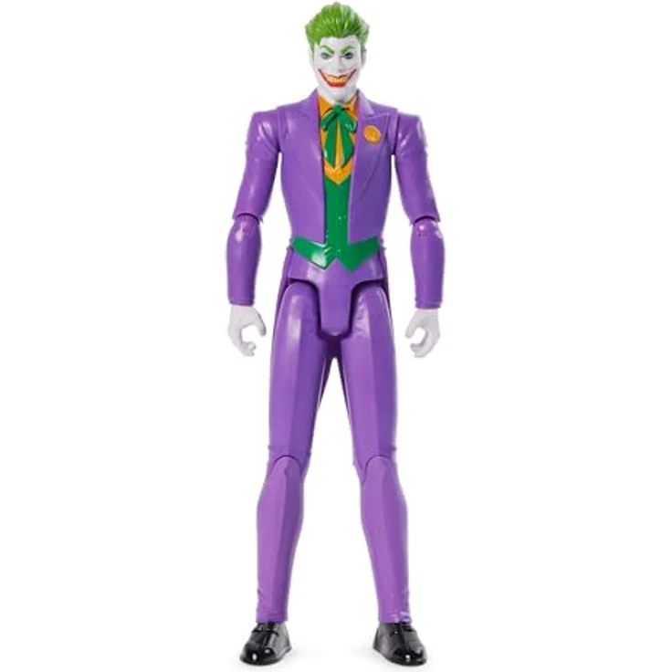 DC Comics Joker Figur, 30 cm, mit Gelenkpunkten für kreative Comic-Kämpfe, Spielzeug ab 3 Jahren – Bild 1