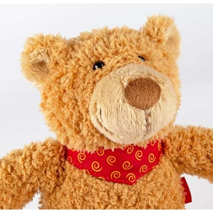 Sigikid 43254 Bär Gildehard Günsburg S, Plüsch, Kuscheltier, Stofftier, kuschelweich, Podcast-Held, braun – Bild 3