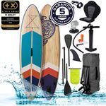 BRAST SUP-Board Retro, Aufblasbares Stand up Paddle Set, (320x81x15cm), inkl. Sonderzubehör, 5 Jahre Garantie
