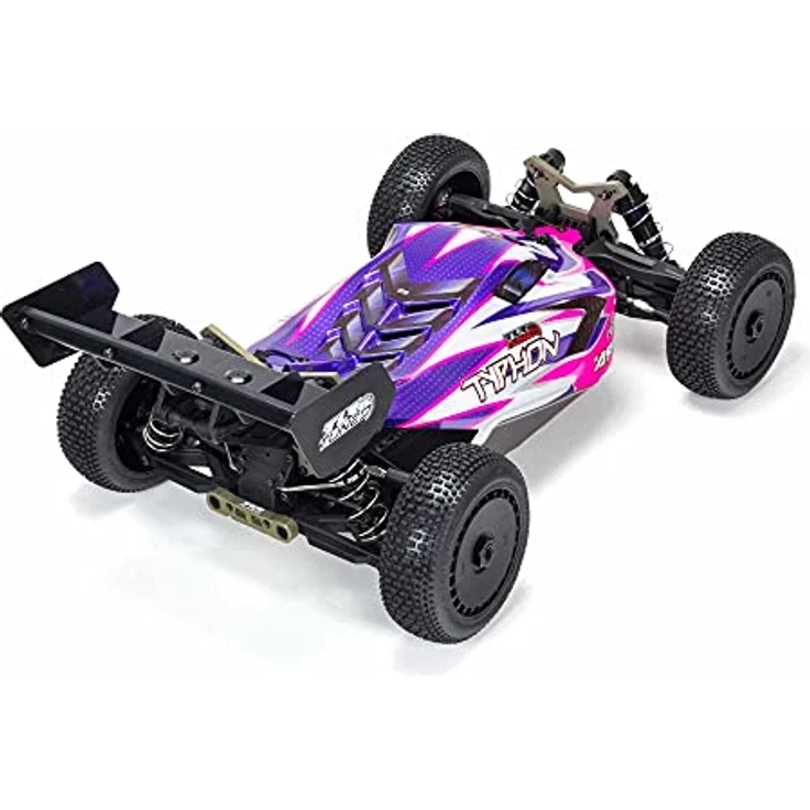 Arrma TLR Tuned Typhon Brushless Buggy 1:8 4WD, Rennfertiger Roller, Aluminium-Upgrades, 7075-T6 Chassis – Bild 9