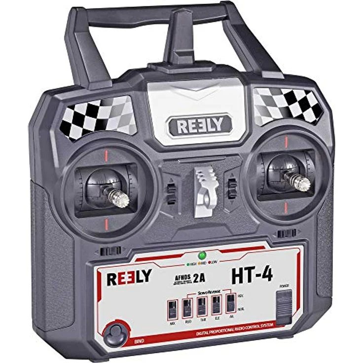 Reely HT-4 Hand-Fernsteuerung, 2,4 GHz, 4 Kanäle, ergonomisches Design, inkl. Empfänger – Bild 4