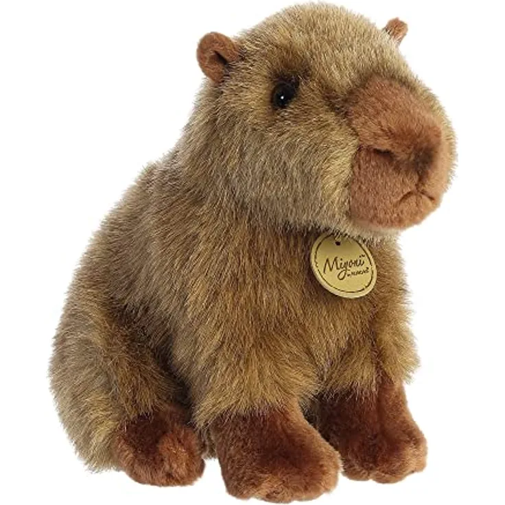 Aurora World Aurora, 26385, MiYoni Wasserschwein, 23cm, Eco-Friendly Plüschtier, Braun
