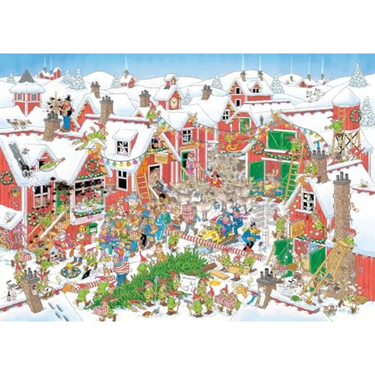 Jan van Haasteren Das Dorf des Weihnachtsmannes, 1000 Teile Puzzle aus 100% recyceltem Karton – Bild 2