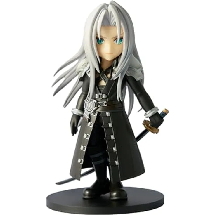 Square-Enix Final Fantasy VII Remake Adorable Arts Statue Sephiroth, 13 cm, detailreiche Sammelfigur in Fensterbox