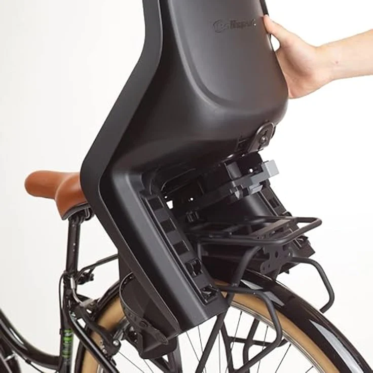 Polisport Bubbly Maxi Plus MIK HD, Velokindersitz für Gepäckträger bis 22 kg, mit 3-Punkt Sicherheitsgurt und verstellbaren Fußstützen, wasserabweisend, UV-beständig – Bild 6