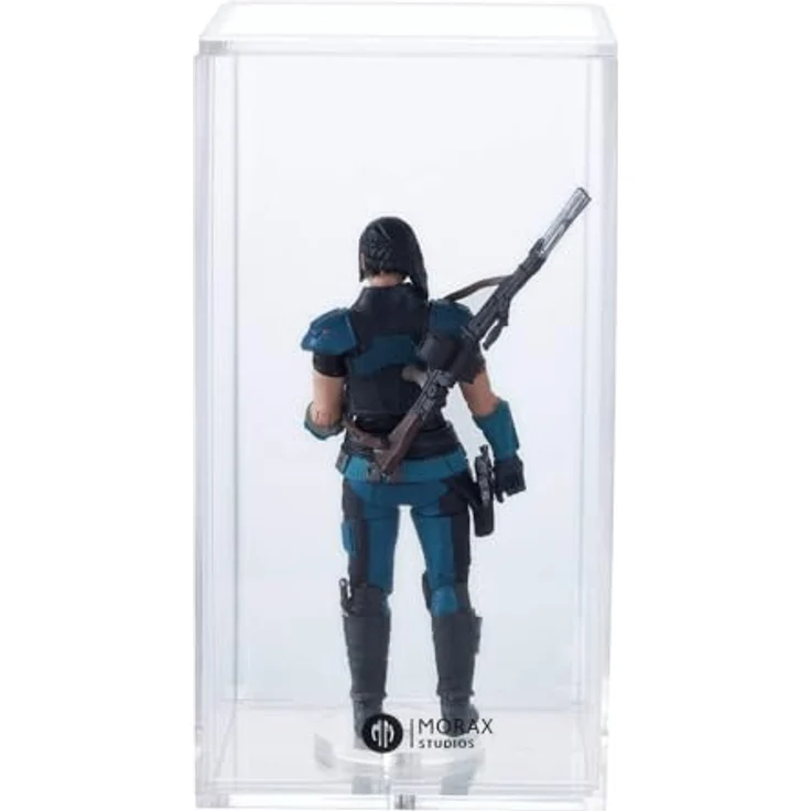 Morax MAGNETO Acryl Case für Star Wars Figuren, UV-geschützt, inkl. Stand, 129x64x57 mm, Vintage/Modern – Bild 6
