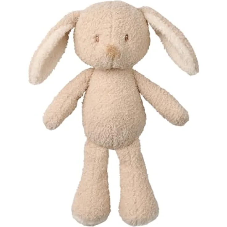 Nattou Kuscheltier Hase Teddy, Wegbegleiter ab der Geburt, 34 cm, Polyester, Kuschelig und vegan, Beige