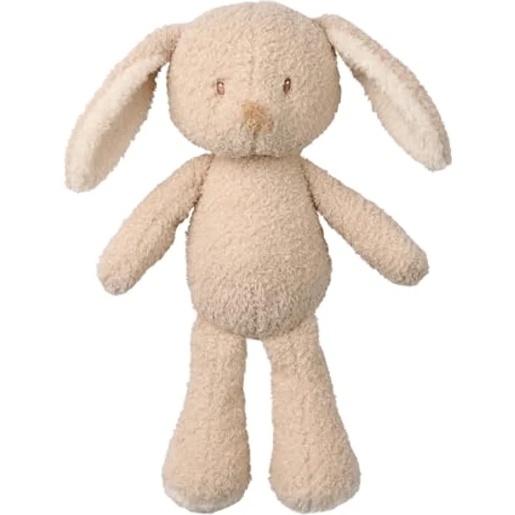 Nattou Kuscheltier Hase Teddy, Wegbegleiter ab der Geburt, 34 cm, Polyester, Kuschelig und vegan, Beige – Bild 1