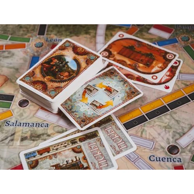 Days of Wonder, Zug um Zug – Iberia & Südkorea, Map-Erweiterung, Familienspiel, Brettspiel, 2-5 Spieler, ab 8+ Jahren, 30-60 Minuten, Deutsch, Mehrsprachig – Bild 5