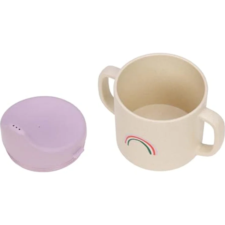 LÄSSIG Kinder Trinklernbecher mit Henkel und abnehmbarem Deckel 150 ml/Sippy Cup Happy Rascals Heart – Bild 3