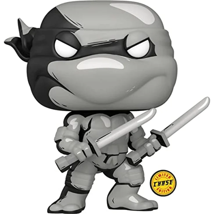 POP Funko 60652 TMNT Comics Leonardo PX, Vinyl-Figur mit Schwarz-Weiß-Case, 9,5 cm Höhe – Bild 3