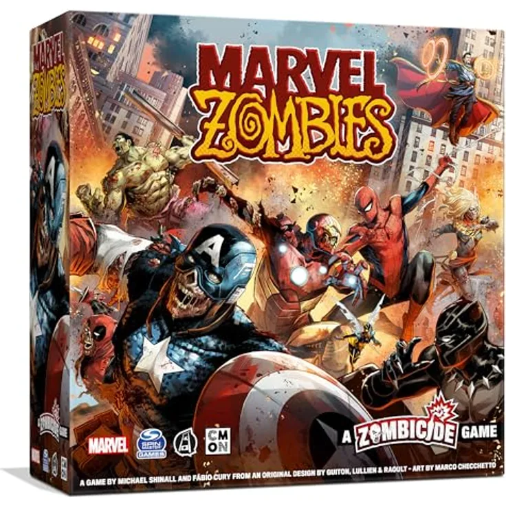 CMON Marvel Zombies A Zombicide Game (Core Box), Kooperatives Strategie-Brettspiel für Jugendliche und Erwachsene, Durchschnittliche Spielzeit 90 Minuten, Detaillierte Figuren