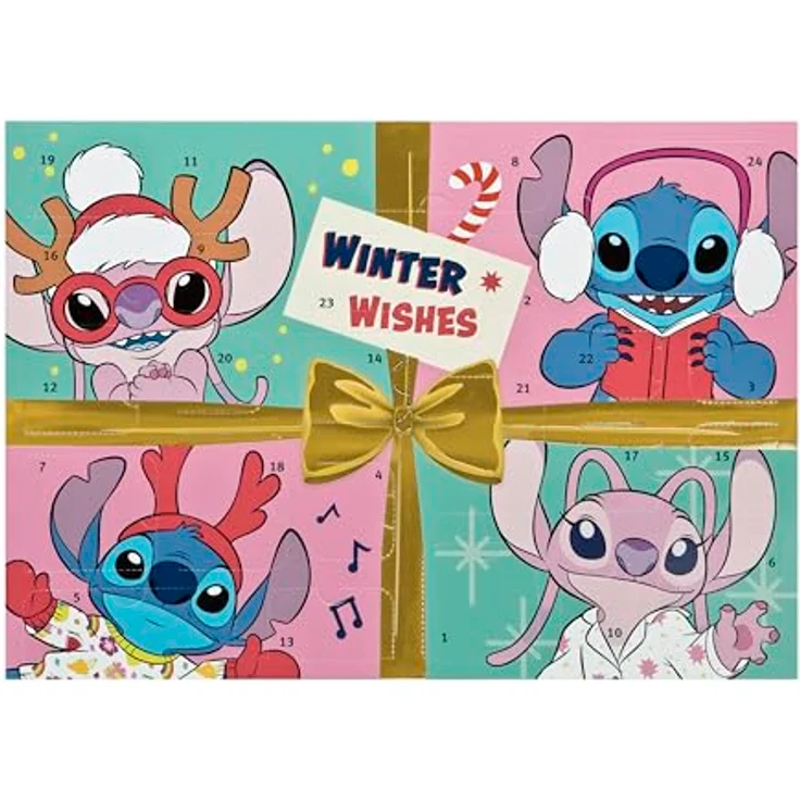UNDERCOVER Lilo & Stitch Spielzeug-Adventskalender 2025, 24-tlg. mit Schreibwaren und Spielzeugen für Kinder ab 3 Jahren – Bild 2