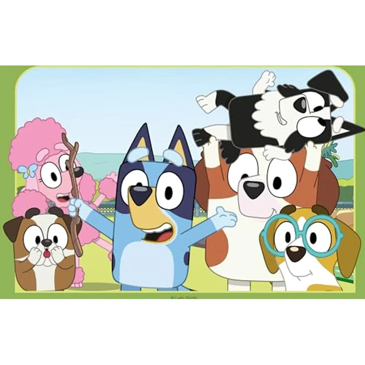 Ravensburger Kinderpuzzle 05693 - Spaß mit Bluey - 2x12 Teile Bluey Puzzle für Kinder ab 3 Jahren, Blau – Bild 2