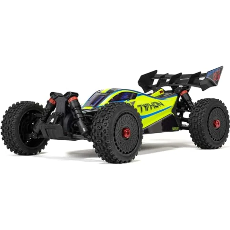 Arrma ARA4306V4T2 1:8 TYPHON 223S BLX Brushless 4X4 Buggy RTR mit DSC Gelb, 2S und 3S Ready, Allradantrieb, Schwerlastgetriebe – Bild 1