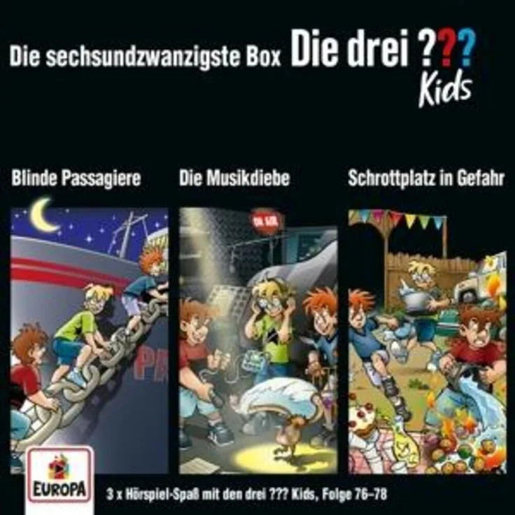 United Soft Media Hörspiel Die drei ??? Kids 3er Box - Folgen 76-78 (3 Audio-CDs) - Spannende Detektiv-Abenteuer für Kinder und Jugendliche