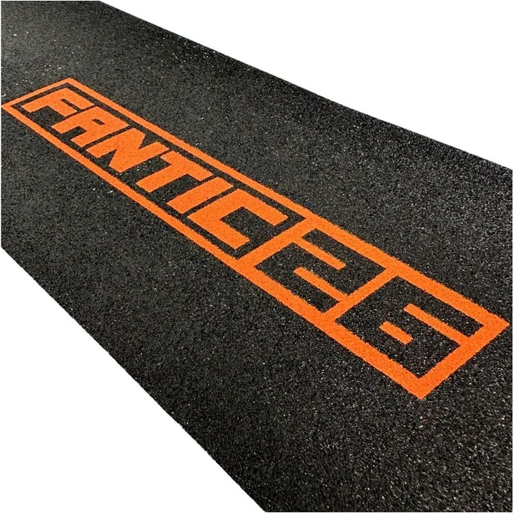 Fantic26 Stuntscooter Fantic26 Stunt-Scooter Griptape 58,5cm x 15,5cm Schwarz/Orange - Reißfestes PVC Material, Individuell anpassbar, Extra starker Kleber – Bild 1