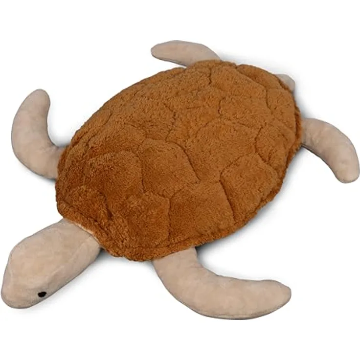 Senger Naturwelt Große Kuscheltier-Schildkröte, Messing I GOTS-zertifiziert mit Wärmekissen zum Erhitzen oder Kühlen
