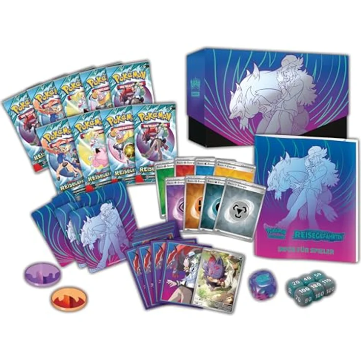 The Pokemon Company Top-Trainer-Box Reisegefährten | Pokemon | Sammel-Karten deutsch, inkl. Boosterpacks, holografische Promokarte und Spielmaterialien – Bild 5
