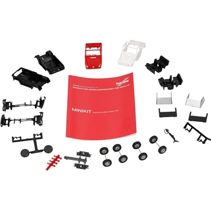 Herpa MiniKit Puch G-Klasse (W460) Cabrio, Maßstab 1:87, Sammlermodell, Kunststoff, Farbe: weiß/rot – Bild 4
