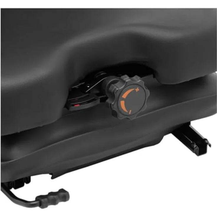 Hillvert Traktorsitz HT-RUNDLE-17, verstellbarer Kindersitz mit Federung, Schwarz, 46 x 46 cm, max. 130 kg Belastbarkeit – Bild 2