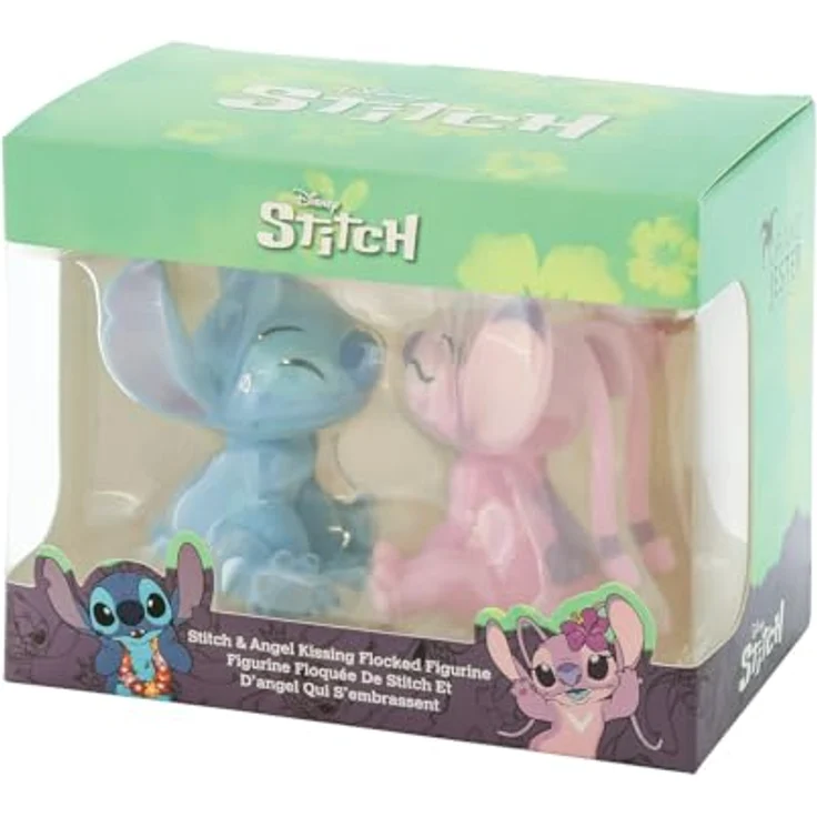 Enesco Disney Lilo & Stitch Mini Figur - Angel & Stitch Kissing (Flocked), Sammelfigur – Bild 9