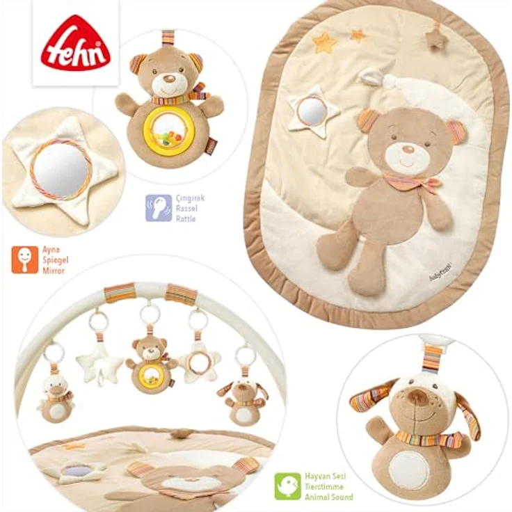 Fehn Spielbogen Rainbow, 3-D-Activity-Decke, mit Krabbeldecke, von Fehn – Bild 5