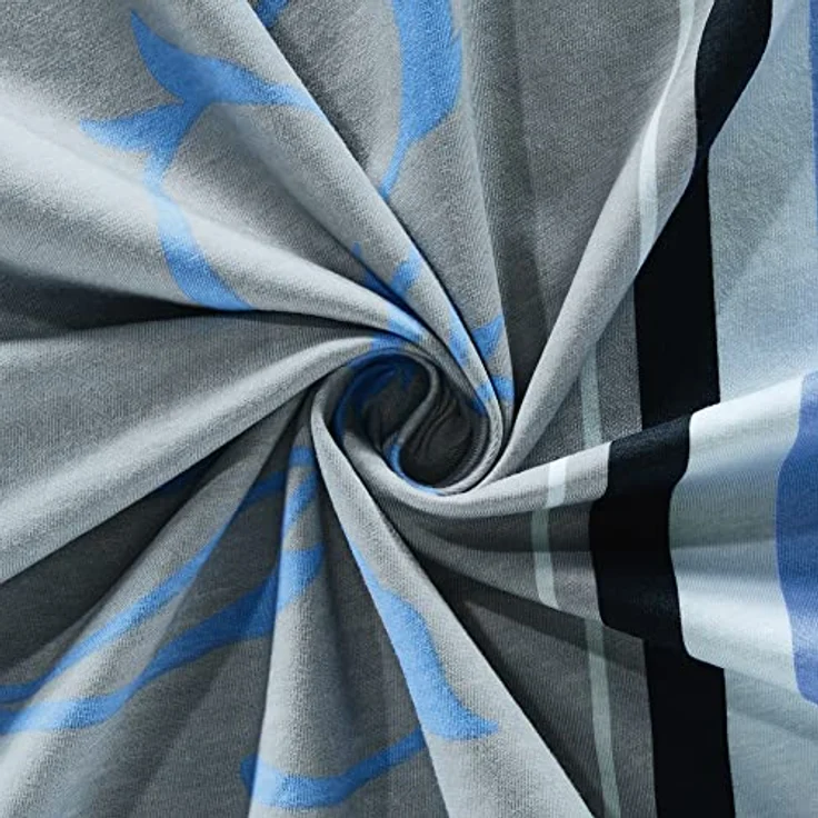 Erwin Müller Bettwäsche, Bettgarnitur Single-Jersey blau Größe 135x200 cm (40x80 cm) - anschmiegsame Qualität, bügelfrei, pflegeleicht, mit praktischem Reißverschluss (weitere Größen) – Bild 3