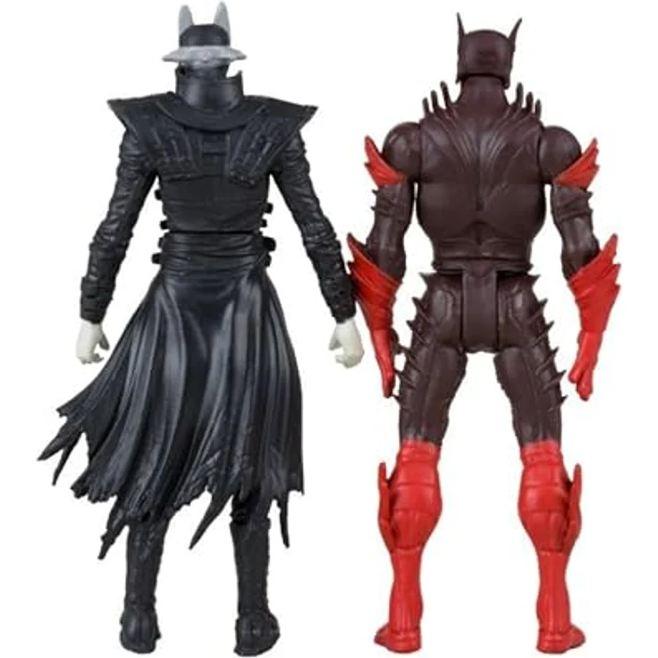 McFarlane Toys DC Direct Gaming Actionfiguren Batman Who Laughs & Red Death, 8 cm, inklusive exklusivem Comic – Bild 3