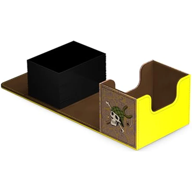 ULTIMATE GUARD Sidewinder 80+ Xenoskin Deck-Box, Gelb, aus widerstandsfähigem Material mit Magnetverschluss für 80 doppelt gesleevte Karten – Bild 6